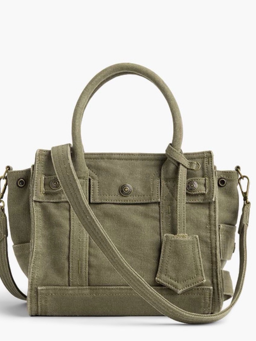 GAP BAG 5 pocket olive green Small tote bag NWT Ships NOW
